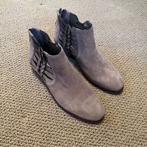 Vince Camuto Braided Suede Ankle Booties